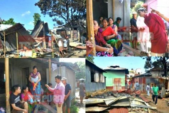 Negligence of Fire-Brigade burnt 13 houses at Agartala City : Every Govt Dept turns a failure in Manik’s ‘Golden Era’ : Law & Order in question, Political leaders visited spot, Lack of CCTV cameras kept police yet ‘Clueless’ ! Negligence of Fire-Brigade burnt 13 houses at Agartala City : Every Govt Dept turns a failure in Manik’s ‘Golden Era’ : Law & Order in question, Political leaders visited spot, Lack of CCTV cameras kept police yet ‘Clueless’ !