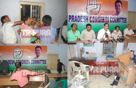 Political Drama: PCC chief suspends former opposition leader Sudip Roy barman from Congress, party supporters staged protest, ransacked Congress Bhawan Political Drama: PCC chief suspends former opposition leader Sudip Roy barman from Congress, party supporters staged protest, ransacked Congress Bhawan