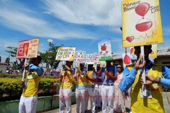 Tripura celebrates National Voluntary Blood Donation Day Tripura celebrates National Voluntary Blood Donation Day