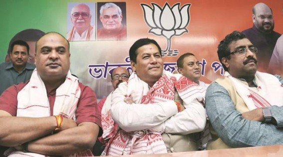 Assam new CM takes oath : Sonowal promised to seal Indo-Bangla border soon, Tripura remained unfenced after 22 years of left-front regime Assam new CM takes oath : Sonowal promised to seal Indo-Bangla border soon, Tripura remained unfenced after 22 years of left-front regime