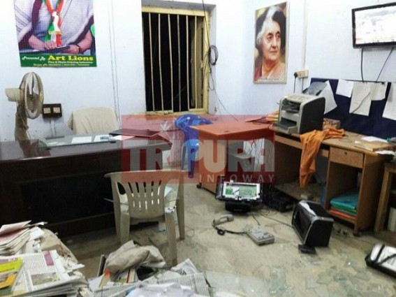 Tripura Congress leaders suspended, supporters ransack party HQ Tripura Congress leaders suspended, supporters ransack party HQ