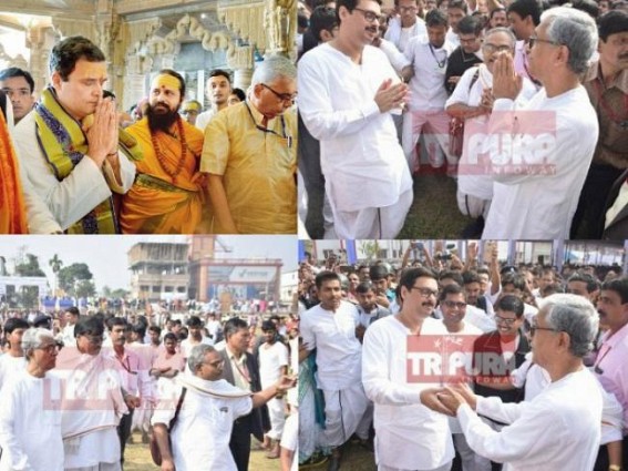 After Rahul Gandhi, now Manik Sarkar copying 'Temple-Run' Politics : 67 yrs ‘Secularism Drama’ sacrificed just for a single election ? After Rahul Gandhi, now Manik Sarkar copying 'Temple-Run' Politics : 67 yrs ‘Secularism Drama’ sacrificed just for a single election ?