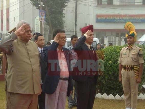 Tripura Governor, Minister, Police pay tributes to martyrs on Vijay Diwas Tripura Governor, Minister, Police pay tributes to martyrs on Vijay Diwas