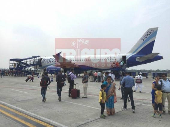 Travelers witness hard times at Agartala Airport Travelers witness hard times at Agartala Airport