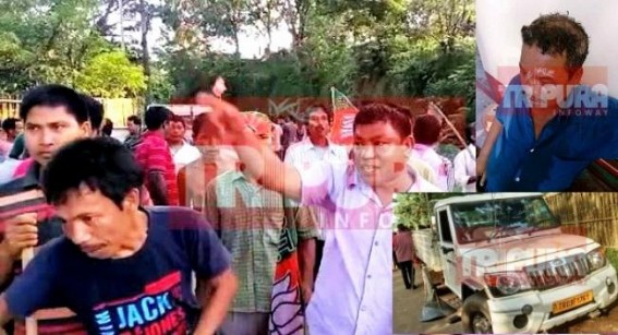 NC Debbarma's IPFT under the garb of CPI-M, attacked new BJP tribal leader at Naresh Jamatia's Killa : CPI-M's role under scanner for creating 'Pre-Poll-Violence' NC Debbarma's IPFT under the garb of CPI-M, attacked new BJP tribal leader at Naresh Jamatia's Killa : CPI-M's role under scanner for creating 'Pre-Poll-Violence'