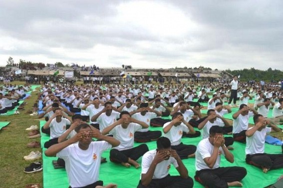 Assam Rifles celebrates International Yoga Day Assam Rifles celebrates International Yoga Day