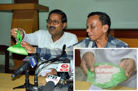 CPI-M alleges poor quality flours given in Ration shops looks like ‘CEMENT’, full of ‘Insects’ & unworthy to consume even for ‘Pigs’ : Opposition hits Biplab Deb’s ‘Ram Rajjya’ CPI-M alleges poor quality flours given in Ration shops looks like ‘CEMENT’, full of ‘Insects’ & unworthy to consume even for ‘Pigs’ : Opposition hits Biplab Deb’s ‘Ram Rajjya’
