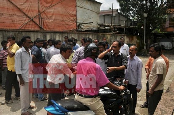Political fight in Tripura BSNL office Political fight in Tripura BSNL office