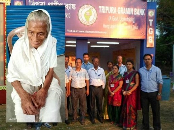 Tripura bank felicitates 107-yr-old customer Tripura bank felicitates 107-yr-old customer