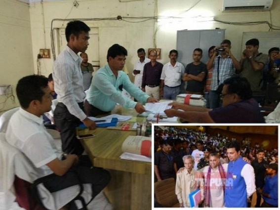 Cracks developed further in ruling IPFT, BJP alliance, IPFT complains to EC against BJP's JUMLA-Politics, demands re-conducting nomination submission process Cracks developed further in ruling IPFT, BJP alliance, IPFT complains to EC against BJP's JUMLA-Politics, demands re-conducting nomination submission process