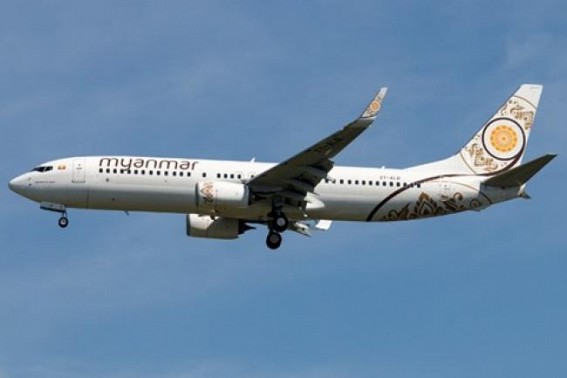 Aircraft wheel collapses on landing in Myanmar Aircraft wheel collapses on landing in Myanmar