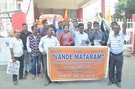 Grameen Dak Sevaks launch strike demanding pay hike Grameen Dak Sevaks launch strike demanding pay hike