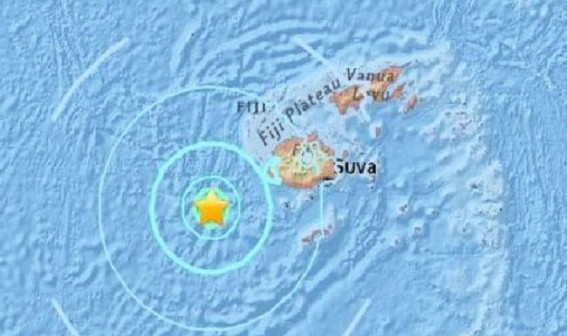6.2-magnitude earthquake strikes Fiji island 6.2-magnitude earthquake strikes Fiji island