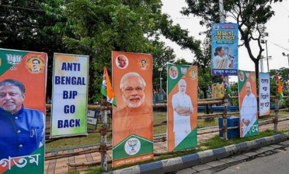 Now cut-out war between BJP, Trinamool in Bengal Now cut-out war between BJP, Trinamool in Bengal
