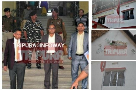 Tripura reels under BJP’s Poll violence amid Model-code-of-Conduct : Dy Election Commissioner to review Poll preparedness on March 17 Tripura reels under BJP’s Poll violence amid Model-code-of-Conduct : Dy Election Commissioner to review Poll preparedness on March 17
