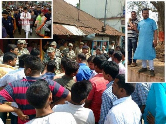 BJP’s Criminal brigade led by Krishnadhan Das attacked CPI-M Lok Sabha candidate : CPI-M filed FIR, complained to EC, Biplab, Pratima’s Terror spree breaks down Tripura’s Law & Order, CEO mute spectator BJP’s Criminal brigade led by Krishnadhan Das attacked CPI-M Lok Sabha candidate : CPI-M filed FIR, complained to EC, Biplab, Pratima’s Terror spree breaks down Tripura’s Law & Order, CEO mute spectator