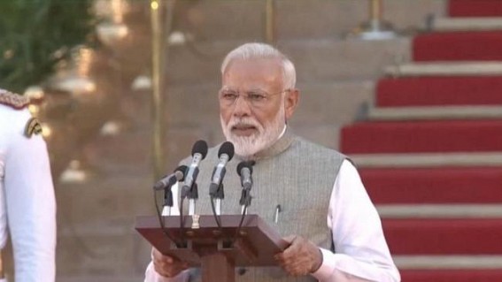 Modi, ministers sworn in at a grand ceremony Modi, ministers sworn in at a grand ceremony