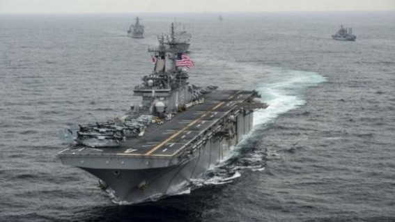 US warship destroys Iranian drone: Trump US warship destroys Iranian drone: Trump