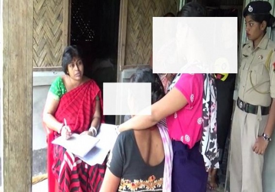 Women Commission Chairperson met Teliamura Rape victim Women Commission Chairperson met Teliamura Rape victim