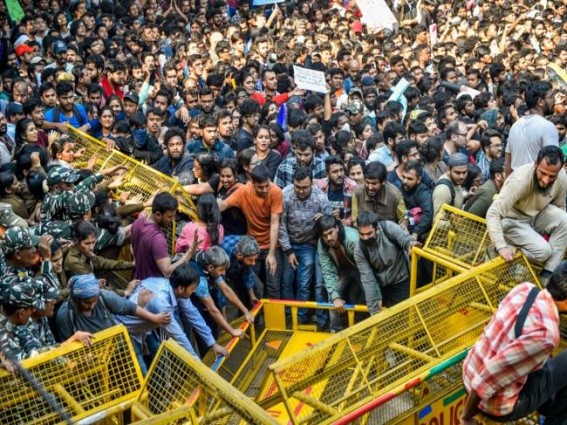 Will march to Parliament 10 times if demands not met: JNUSU Will march to Parliament 10 times if demands not met: JNUSU