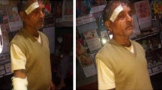 Robbery in a house at Belonia, house owner beaten severely Robbery in a house at Belonia, house owner beaten severely