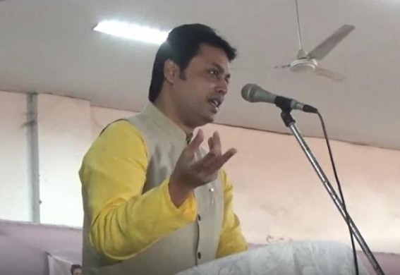 ‘Bengal or Bihar Govt will not give funds for Tripura but for infrastructural development, I need revenue income from my state only’, says Biplab Deb ‘Bengal or Bihar Govt will not give funds for Tripura but for infrastructural development, I need revenue income from my state only’, says Biplab Deb