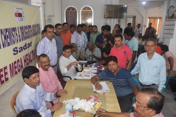 Tripura Chemists & Druggists Association organized Mega Health camp Tripura Chemists & Druggists Association organized Mega Health camp