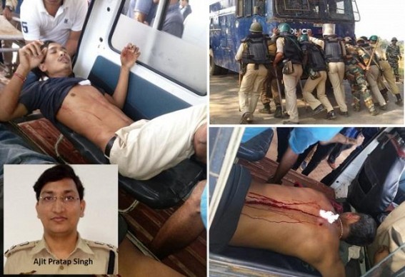 Criminal Brutality under Biplab’s misrule : Statewide anger against Police Firing, public demand SP West Ajit Pratap’s suspension, arrest, prosecution for ordering brutal firing on innocent Tiprasa youths, 6 shot, 1 youth's life critical Criminal Brutality under Biplab’s misrule : Statewide anger against Police Firing, public demand SP West Ajit Pratap’s suspension, arrest, prosecution for ordering brutal firing on innocent Tiprasa youths, 6 shot, 1 youth's life critical