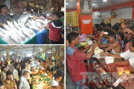 ‘Pohela Boshakh’, a day for Bengali Foodies : Heavy sales in Agartala markets amid skyrocketing prices ‘Pohela Boshakh’, a day for Bengali Foodies : Heavy sales in Agartala markets amid skyrocketing prices