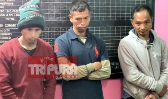 Three NLFT terrorists arrested in Tripura Three NLFT terrorists arrested in Tripura
