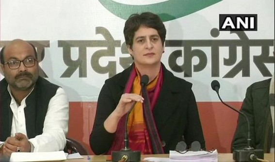 Priyanka to lead Cong movement on farmers in UP Priyanka to lead Cong movement on farmers in UP