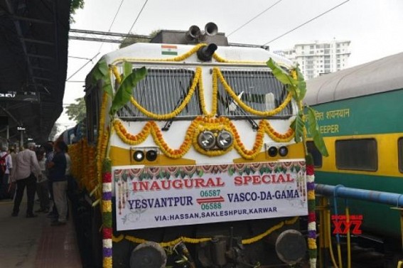 New B'luru-Goa express train flagged off New B'luru-Goa express train flagged off