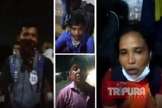 Stranded migrant workers of Tripura left on road in miserable conditions in Chennai, alleged ‘No Financial Help received from Tripura Govt’ : Suffered people beg to return Home Stranded migrant workers of Tripura left on road in miserable conditions in Chennai, alleged ‘No Financial Help received from Tripura Govt’ : Suffered people beg to return Home