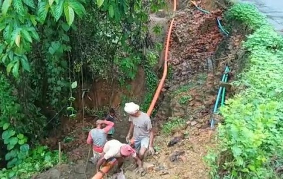 IDCL took initiative to repair damaged NH8 at Teliamura-Mungiyakami area IDCL took initiative to repair damaged NH8 at Teliamura-Mungiyakami area