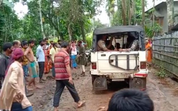 Man attempted to be murdered in Bishalgarh market in broad day light Man attempted to be murdered in Bishalgarh market in broad day light