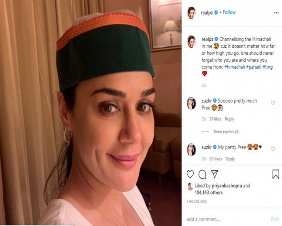 Preity Zinta channels inner 'Himachali' Preity Zinta channels inner 'Himachali'