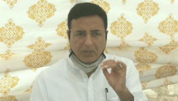 Cong flays BJP for 'conspiring' to topple Gehlot govt Cong flays BJP for 'conspiring' to topple Gehlot govt