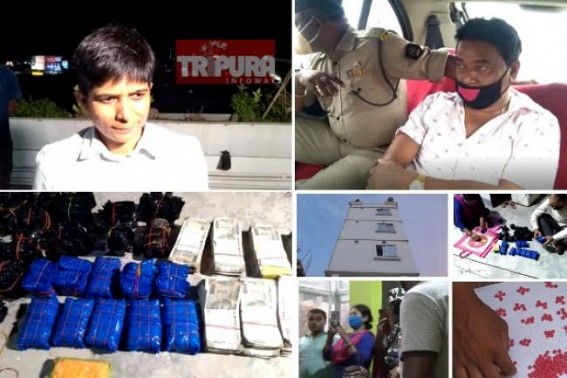 Massive Drug Nexus busted in Tripura in joint Operation by South, West District Police, Intelligence and Anti-Narcotic branch : 1 detained with over Rs. 13 lakhs of cash, 52,000 yaba tablets, Brown Sugar Massive Drug Nexus busted in Tripura in joint Operation by South, West District Police, Intelligence and Anti-Narcotic branch : 1 detained with over Rs. 13 lakhs of cash, 52,000 yaba tablets, Brown Sugar