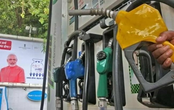 2 paisa raised in petrol price in Agartala, records Rs. 82.32 : Highest Rate of petrol in Tripura at Gomati District Rs. 83.5 : Levying of higher taxation causing uncontrolled prices amid global oil prices are at down 2 paisa raised in petrol price in Agartala, records Rs. 82.32 : Highest Rate of petrol in Tripura at Gomati District Rs. 83.5 : Levying of higher taxation causing uncontrolled prices amid global oil prices are at down