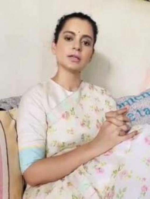 Kangana Ranaut back home amid high drama at Mumbai airport Kangana Ranaut back home amid high drama at Mumbai airport