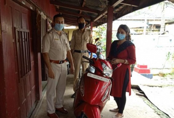 Stolen scooty recovered by police in Agartala, No arrest Stolen scooty recovered by police in Agartala, No arrest