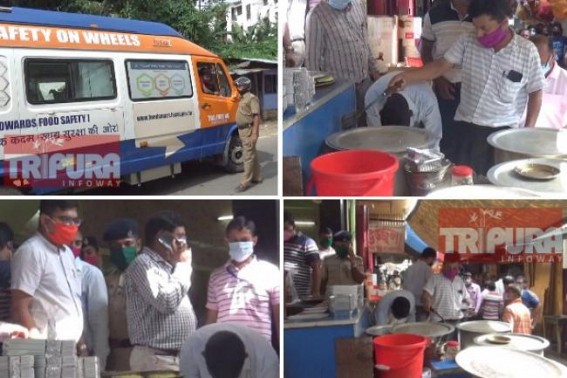 Administrative raids in Agartala Hotels, Restaurants : Many businesses were Seized, Action underway for serving Unhygienic, Expired items’ cooked Food Administrative raids in Agartala Hotels, Restaurants : Many businesses were Seized, Action underway for serving Unhygienic, Expired items’ cooked Food