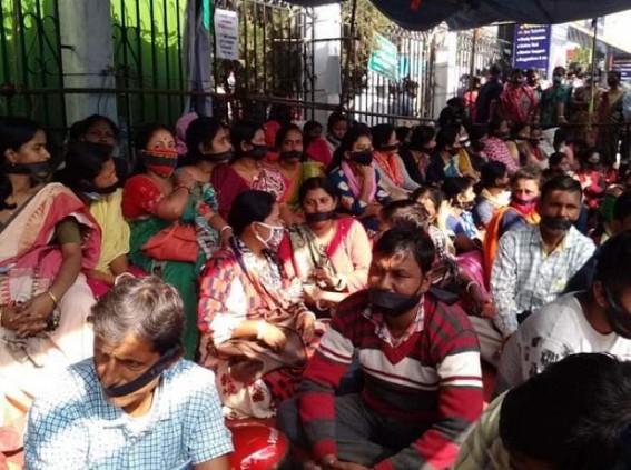 10323 Teachers Condemned Tripura Govt's silent role amid their 8 days long protest on Road : Warn Heavy Protests in Coming Days ! 10323 Teachers Condemned Tripura Govt's silent role amid their 8 days long protest on Road : Warn Heavy Protests in Coming Days !