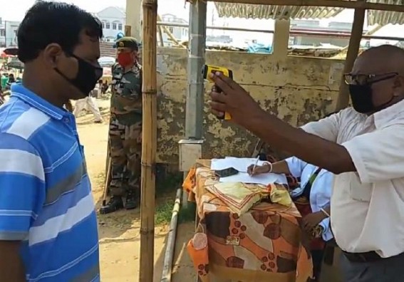 Thermal Scanning starts in Tripura’s markets Thermal Scanning starts in Tripura’s markets