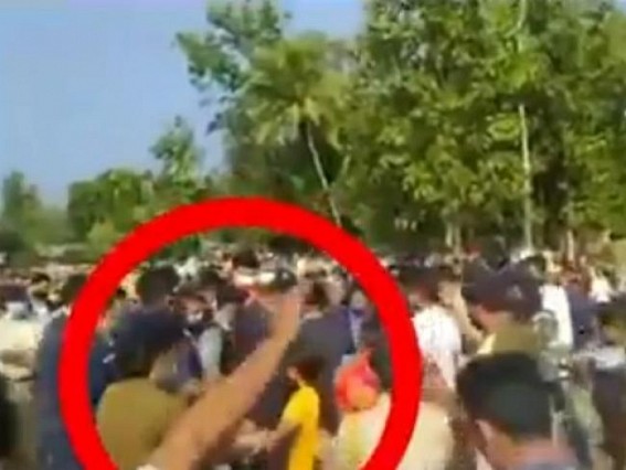 Tripura CM avoids angry Public under barricades of his Security : Video Viral Tripura CM avoids angry Public under barricades of his Security : Video Viral