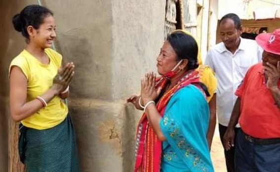 Tripura ADC Poll : Left Front Candidates started Door to Door Campaigning Tripura ADC Poll : Left Front Candidates started Door to Door Campaigning