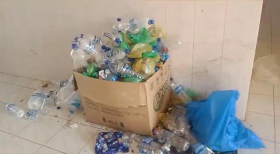 Ruling party member of Rajnagar Gram panchayat highlighted the dire condition of COVID Care Centers Ruling party member of Rajnagar Gram panchayat highlighted the dire condition of COVID Care Centers