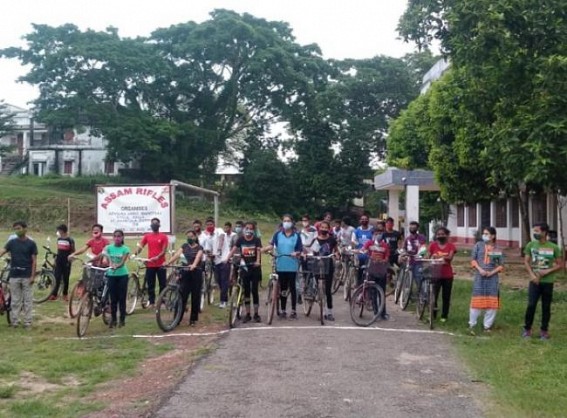 Assam Rifles Organized Cycle Rally ahead of I-Day Assam Rifles Organized Cycle Rally ahead of I-Day