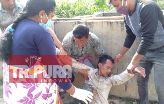 Statewide poverty knock-down Economy in BJP rule : 36 years old man swallowed Poison out of Poverty in Tripura, Critical Statewide poverty knock-down Economy in BJP rule : 36 years old man swallowed Poison out of Poverty in Tripura, Critical