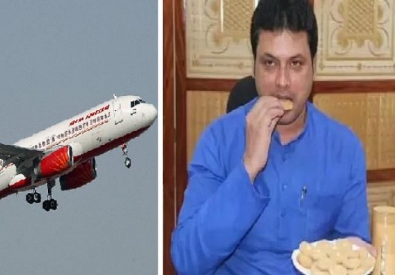 Tripura CM Biplab Deb used Govt Fund for his Dog's Flight Fare, son's Motorbike Transport Cost : Congress raised Finger at Illegal Wastage of Public Taxes Tripura CM Biplab Deb used Govt Fund for his Dog's Flight Fare, son's Motorbike Transport Cost : Congress raised Finger at Illegal Wastage of Public Taxes